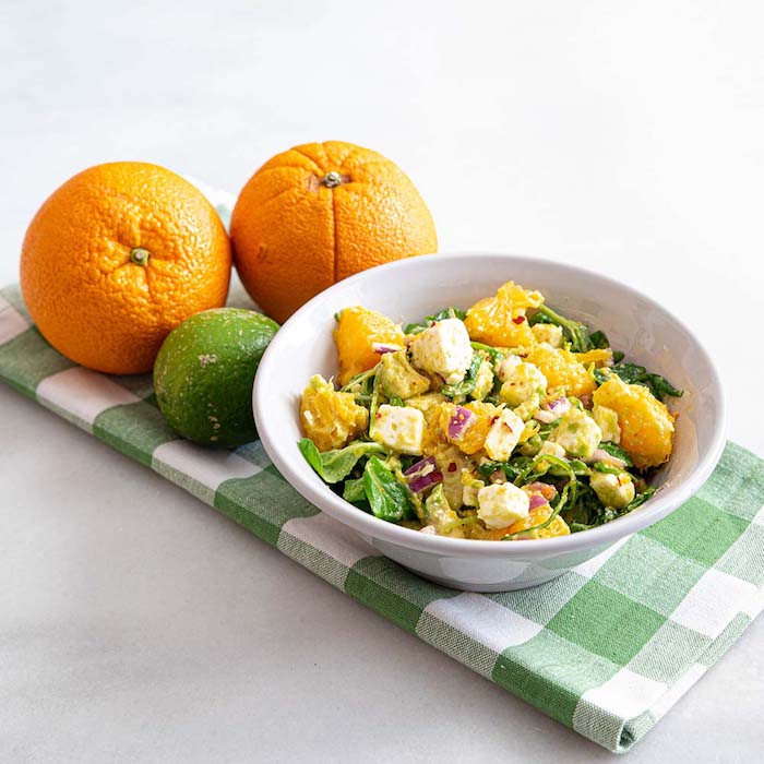 Ensalada de naranja y aguacate