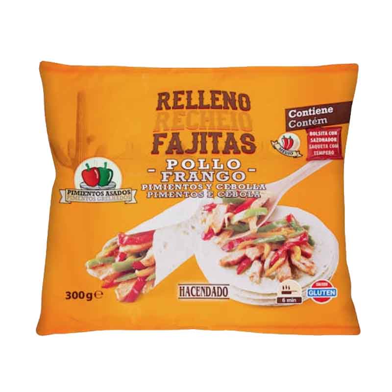 Relleno de fajitas congelado