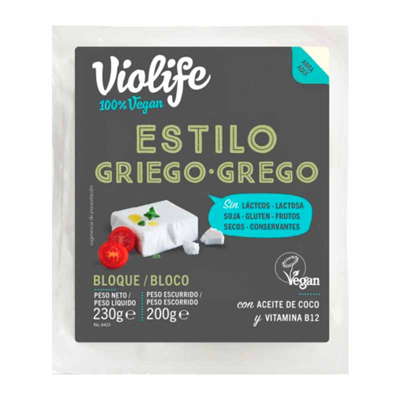 Queso vegano estilo griego
