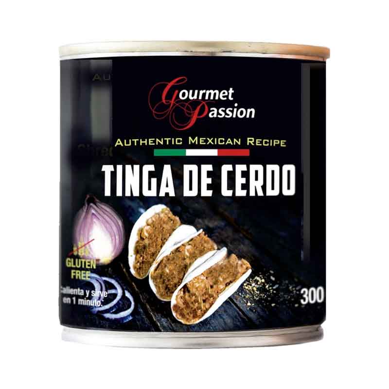 Relleno de tinga de cerdo