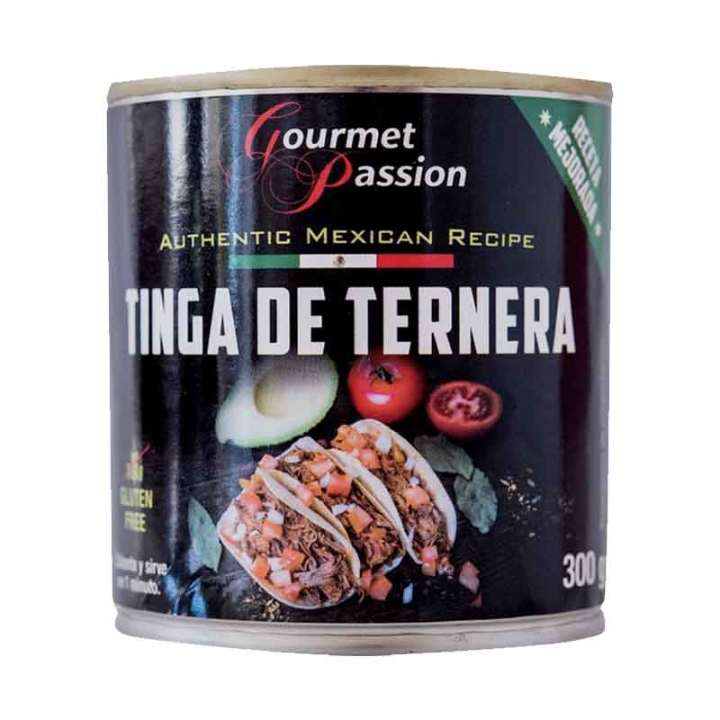 Relleno de tinga de ternera