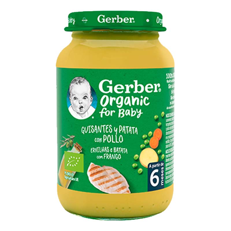 Guisantes y patata con pollo