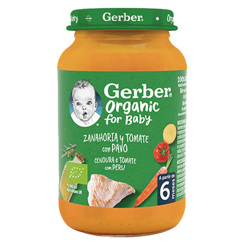 Zanahoria y tomate con pavo