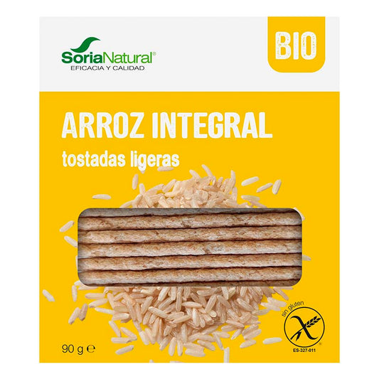 Tostadas ligeras de arroz integral