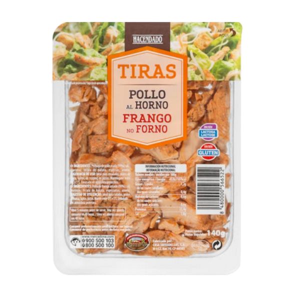 Tiras de pollo al horno