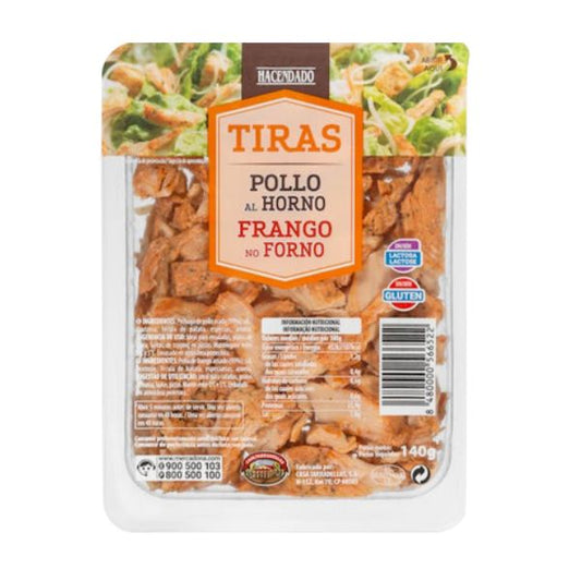 Tiras de pollo al horno